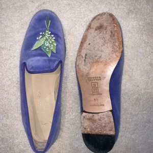 Stubbs and Wootton Women's Velvet Loafers